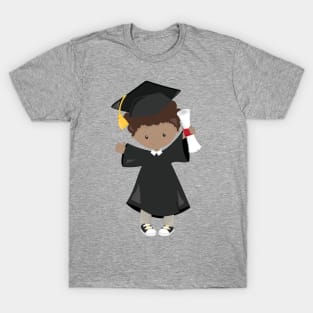 Graduation Boy, African American Boy, Diploma T-Shirt